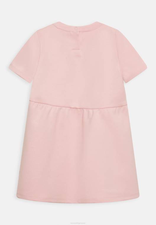 תסריט שמלת פונטו שמלת ג'רסי NX205155 גוון ורוד Tommy Hilfiger