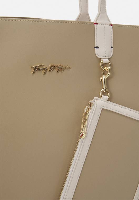 תיק תיק איקוני סט תיק NX205164 בז' Tommy Hilfiger