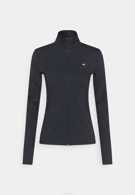 סווטשירט עם רוכסן דק דק NX205173 שמיים מדבריים Tommy Hilfiger