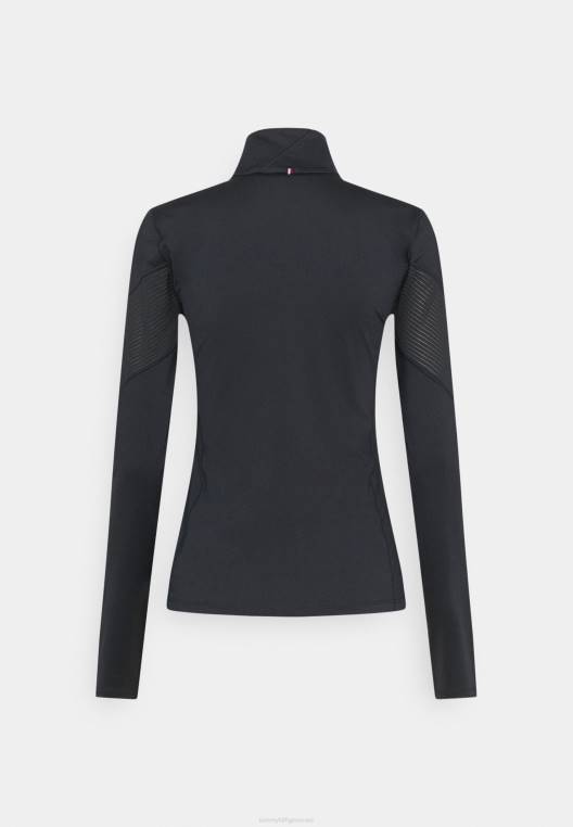 סווטשירט עם רוכסן דק דק NX205173 שמיים מדבריים Tommy Hilfiger