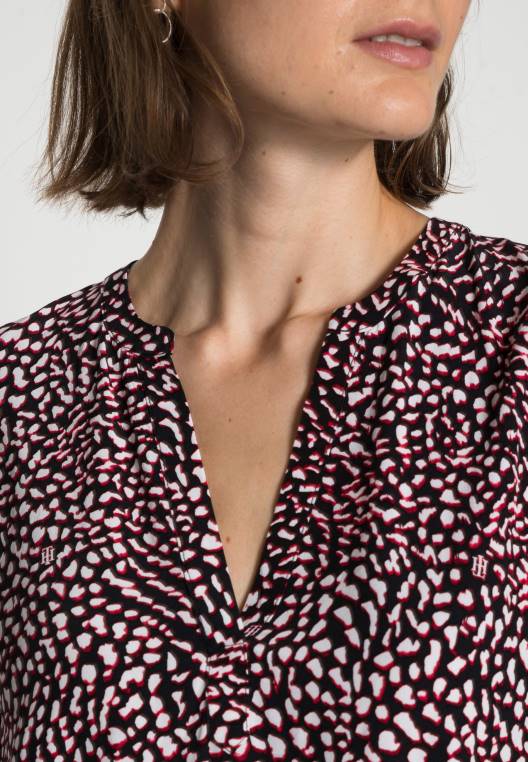 חולצה חולצה NX205181 אדום/לבן/שחור Tommy Hilfiger