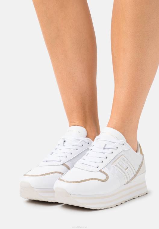 מאמנים שטוחים NX205216 זהב בהיר Tommy Hilfiger