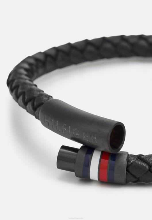 צמיד משפחתי צמה NX205224 שָׁחוֹר Tommy Hilfiger