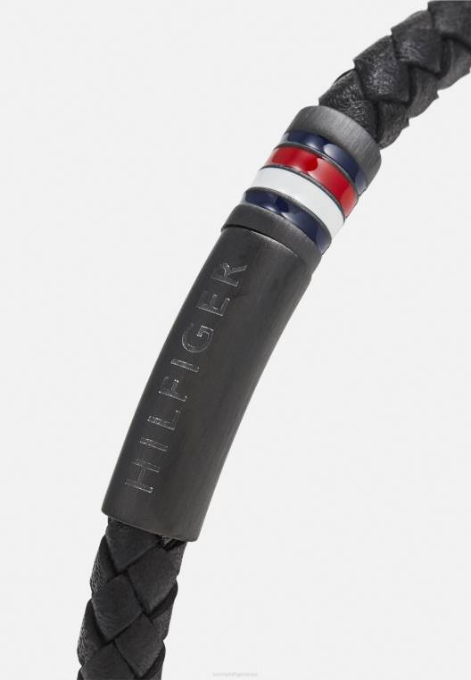 צמיד משפחתי צמה NX205224 שָׁחוֹר Tommy Hilfiger