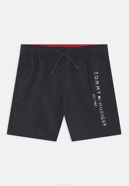 מכנסי שחייה עם שרוך בינוני NX205233 שמיים מדבריים Tommy Hilfiger