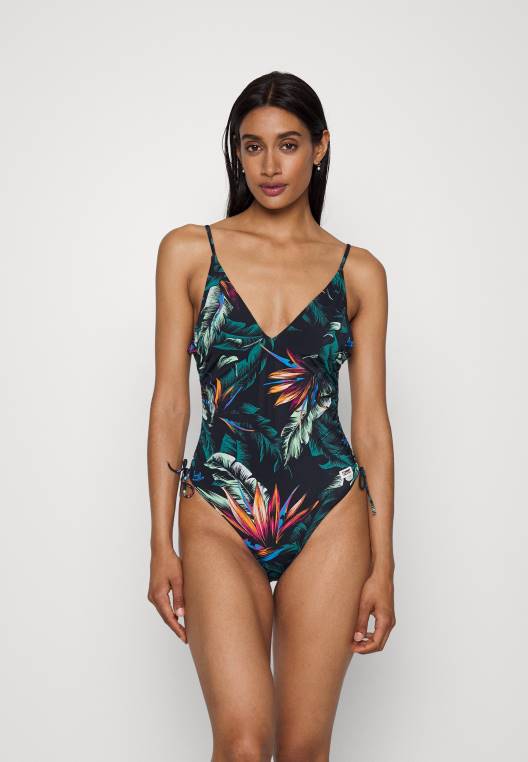 בגד ים חצוף מחלק אחד NX205234 כהה וינטג' Tommy Hilfiger