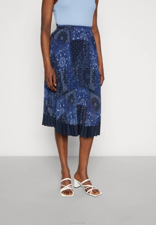 חצאית מידי קפלים חצאית עיפרון NX205241 שמיים מדבריים Tommy Hilfiger