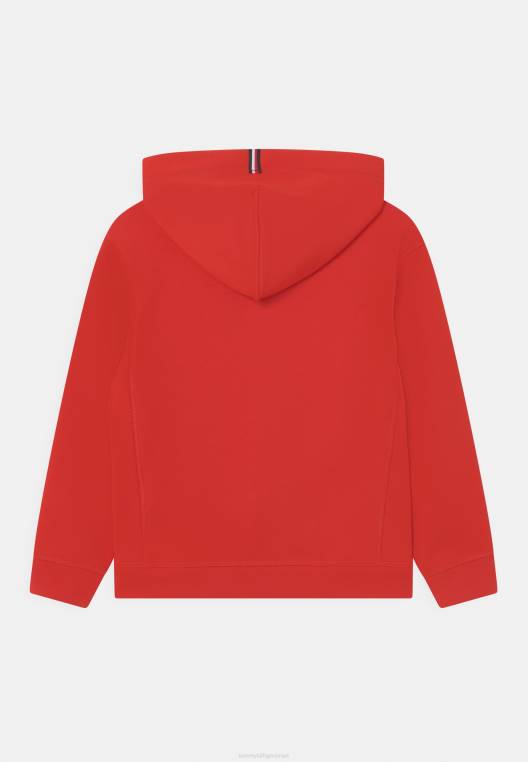 סווטשירט רך עם רוכסן NX205255 אָדוֹם Tommy Hilfiger