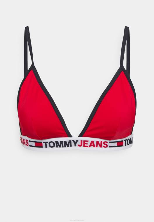 טופ ביקיני קבוע משולש NX205262 אדום ראשוני Tommy Hilfiger