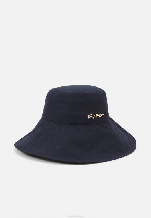 כובע פופ דלי איקוני NX205288 מבטא שמיים מדבריים Tommy Hilfiger