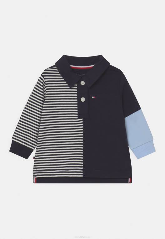 בייבי קולורבלוק טופ עם שרוולים ארוכים לשני המינים NX205292 שמיים מדבריים Tommy Hilfiger