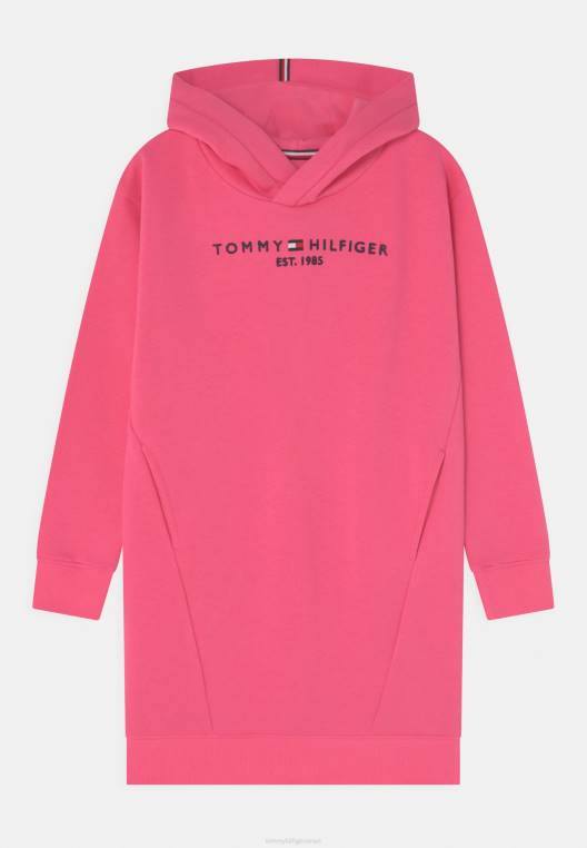 שמלת יום שמלת קפוצ'ון חיונית NX205301 התראה ורודה Tommy Hilfiger