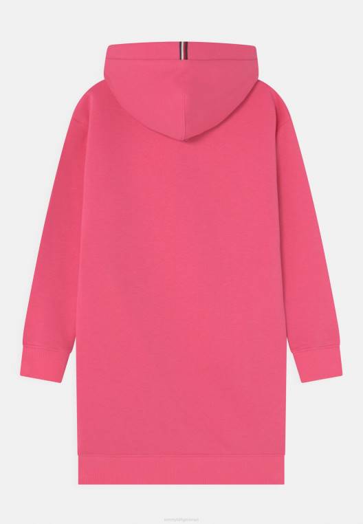 שמלת יום שמלת קפוצ'ון חיונית NX205301 התראה ורודה Tommy Hilfiger