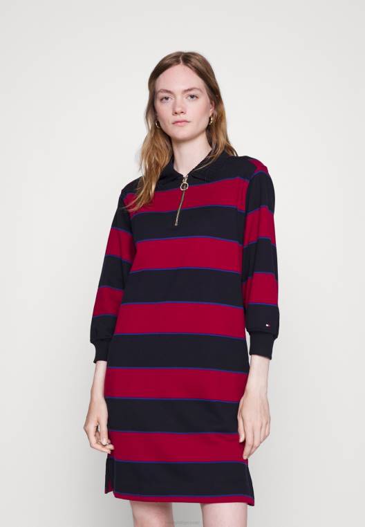 שמלת יום שמלת רוגבי קצרה NX205302 רויאל ברי Tommy Hilfiger