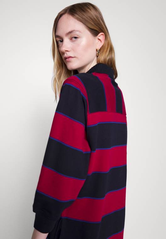 שמלת יום שמלת רוגבי קצרה NX205302 רויאל ברי Tommy Hilfiger