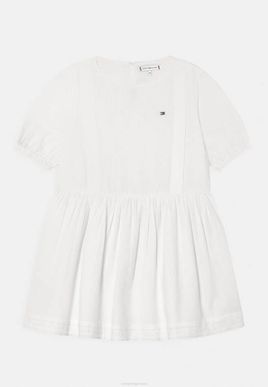 שמלת חולצת שמלת דובי רשת NX205303 לבן עתיק Tommy Hilfiger