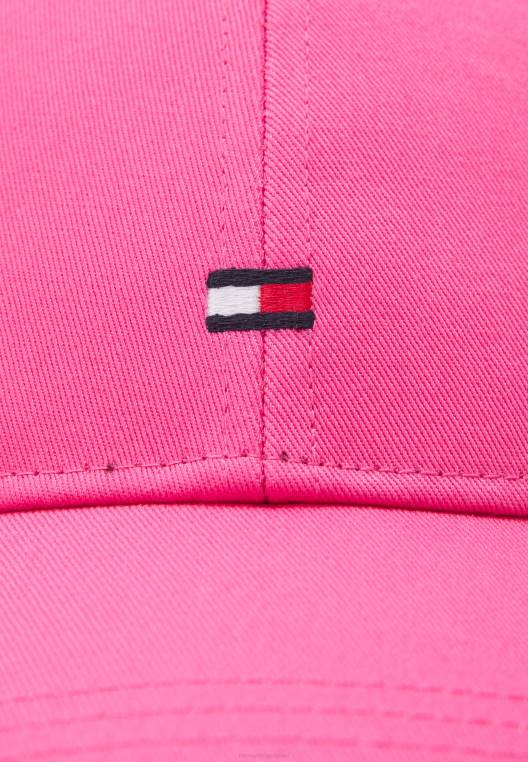 כובע דגל קטן לשני המינים NX205308 התראה ורודה Tommy Hilfiger