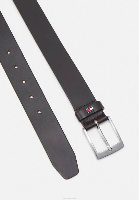 עסקי חגורות אדן NX205318 חום Tommy Hilfiger