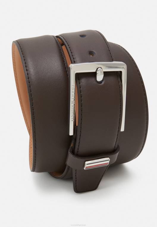 חגורת עסקים NX205329 חום כהה Tommy Hilfiger