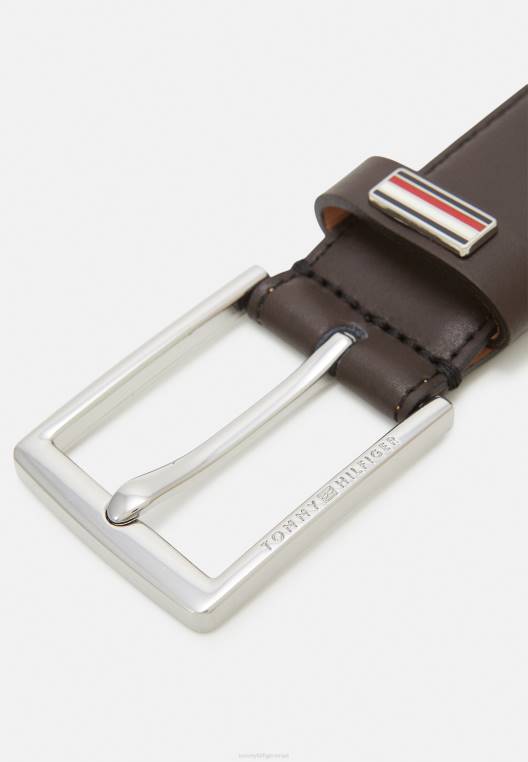 חגורת עסקים NX205329 חום כהה Tommy Hilfiger