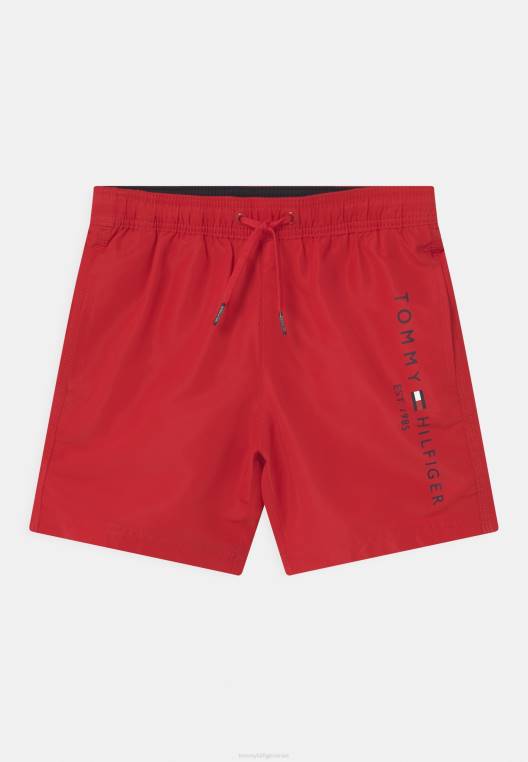 מכנסי שחייה עם שרוך בינוני NX205335 אָדוֹם Tommy Hilfiger