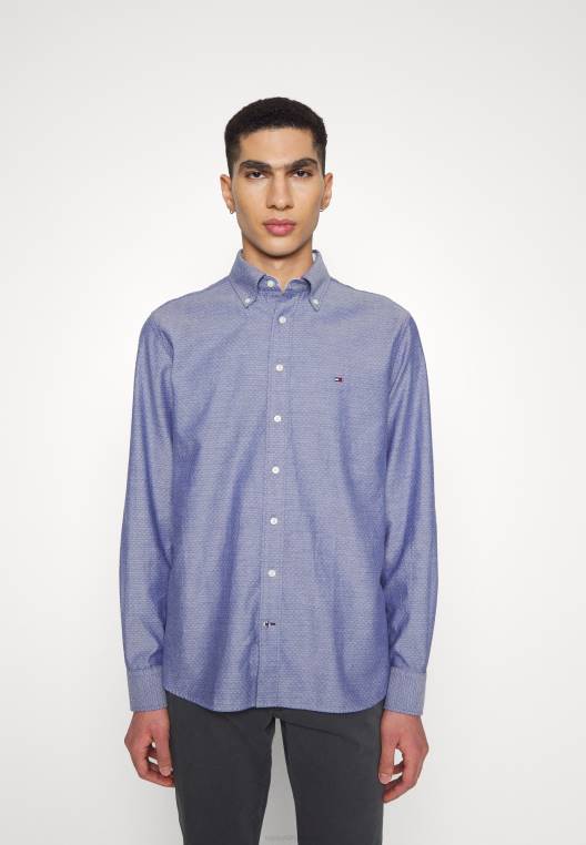 חולצה של אוקספורד דובי NX205337 צי כהה Tommy Hilfiger