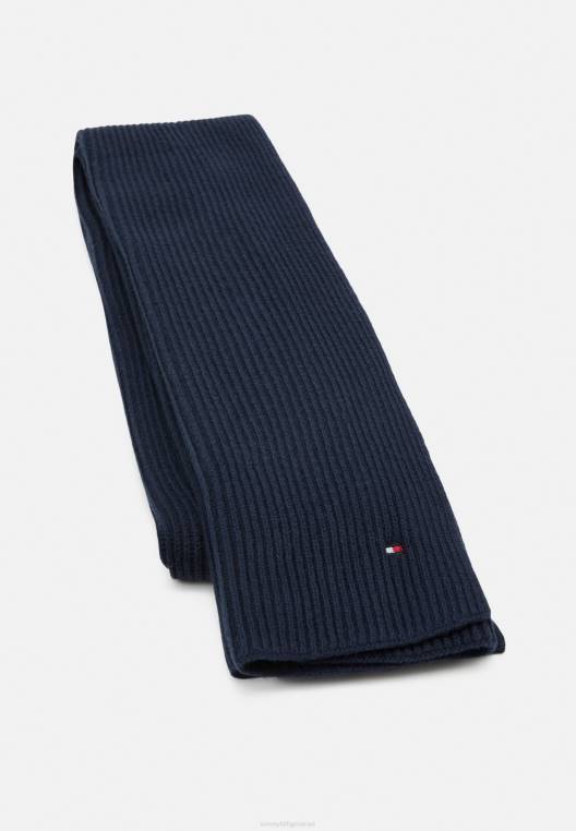 צעיף צעיף דגל חיוני NX205339 חלל כחול Tommy Hilfiger
