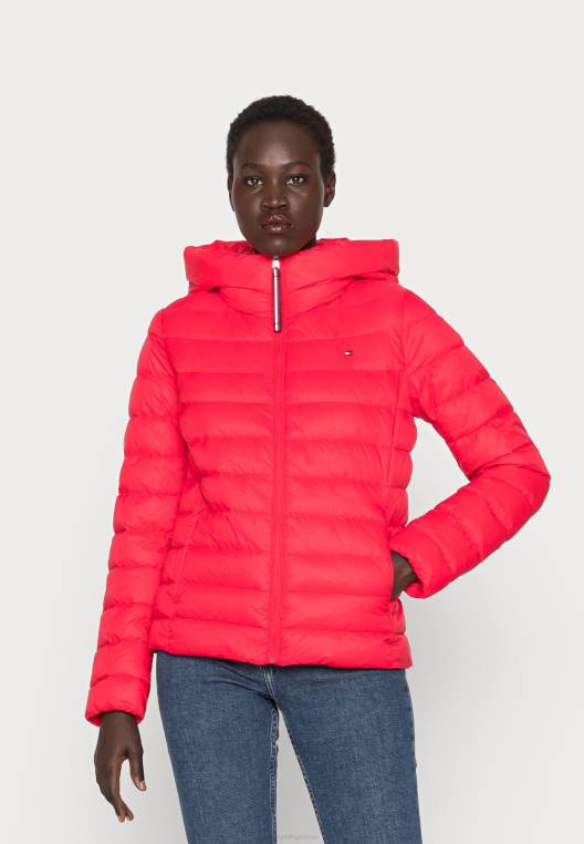 מעיל סורונה לוגו מעיל חורף NX205344 קורנל אדום Tommy Hilfiger