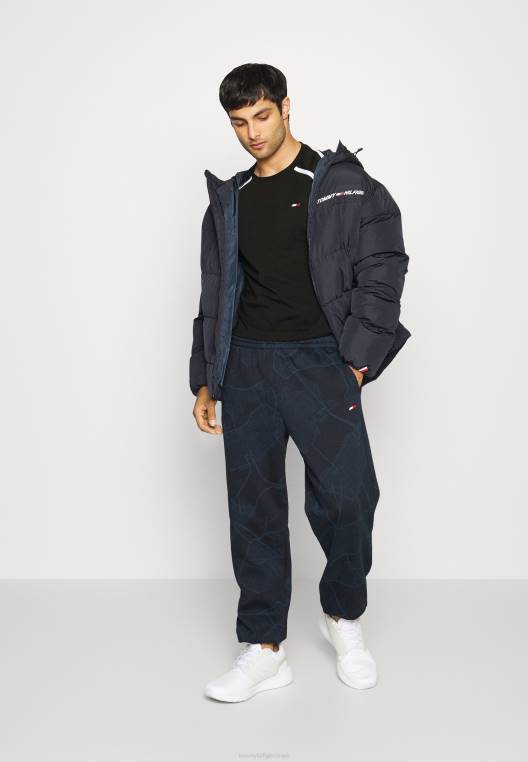 חולצה מודפסת NX205361 שָׁחוֹר Tommy Hilfiger