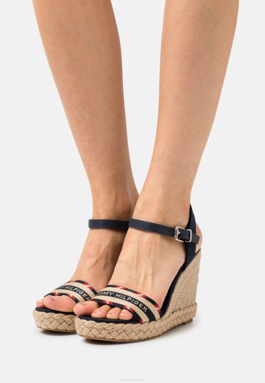 סנדלי פלטפורמה טריז NX205364 שמיים מדבריים Tommy Hilfiger