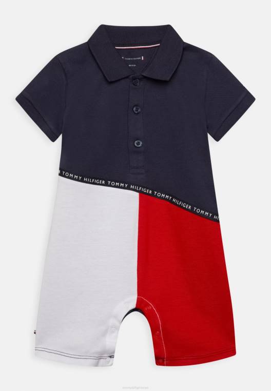 חליפת שינה לתינוק קולורבלוק לשני המינים NX205375 צי הדמדומים Tommy Hilfiger