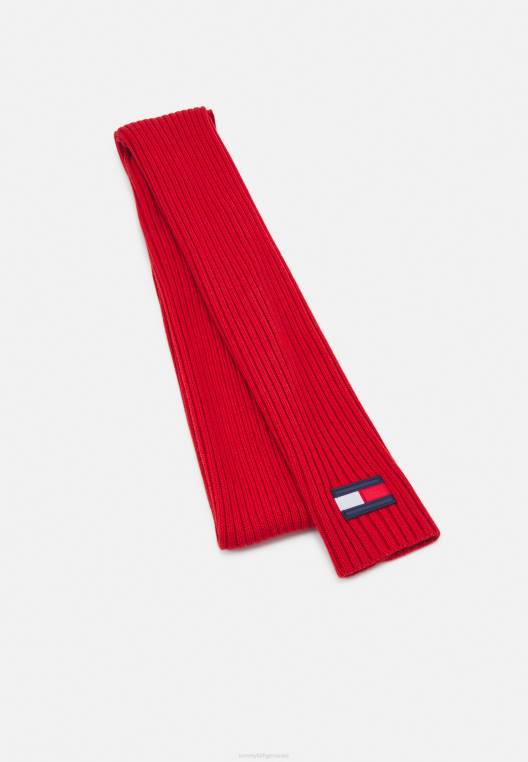 צעיף דגל גדול צעיף לשני המינים NX205386 סוֹמֶק Tommy Hilfiger