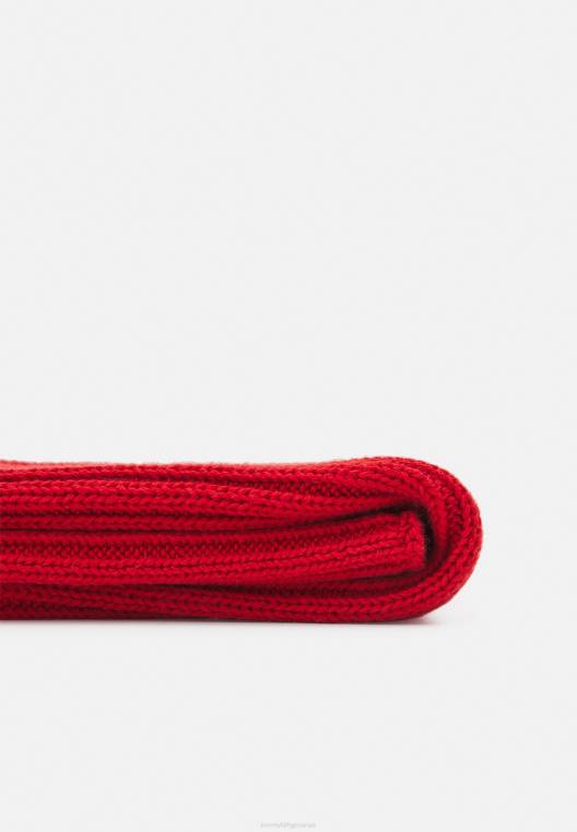 צעיף דגל גדול צעיף לשני המינים NX205386 סוֹמֶק Tommy Hilfiger