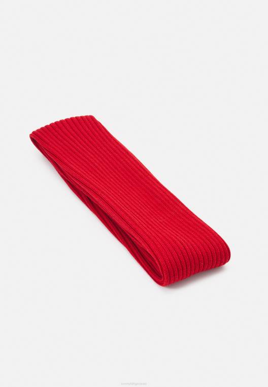 צעיף דגל גדול צעיף לשני המינים NX205386 סוֹמֶק Tommy Hilfiger