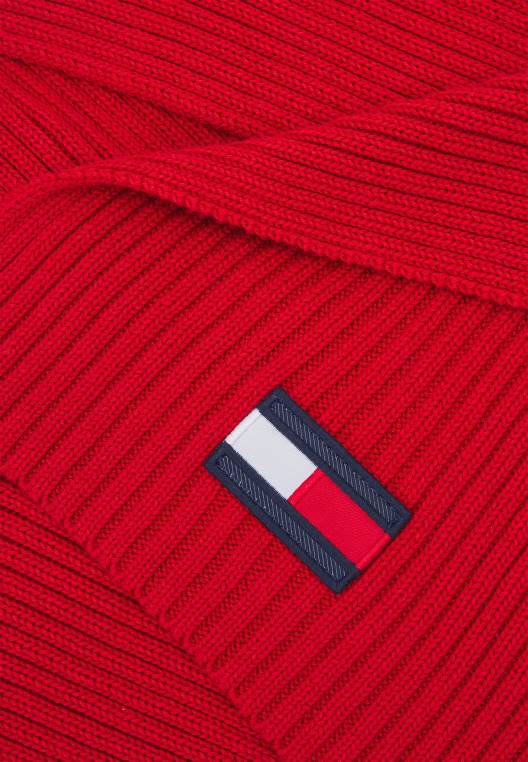 צעיף דגל גדול צעיף לשני המינים NX205386 סוֹמֶק Tommy Hilfiger