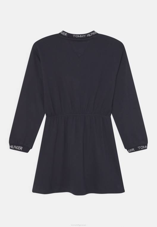 שמלת מותג שמלת ג'רסי NX205400 שמיים מדבריים Tommy Hilfiger
