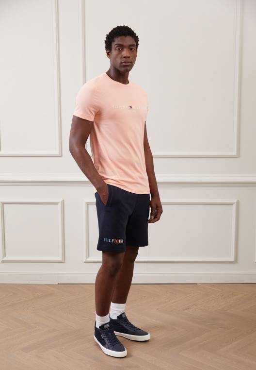 מכנסיים קצרים עם תפר ניגודיות NX205411 שמיים מדבריים Tommy Hilfiger