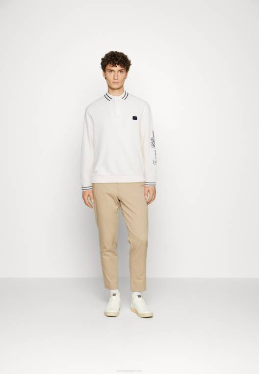 חולצת פולו קז'ואל עם לוגו בינוני NX205414 שֶׁנהָב Tommy Hilfiger