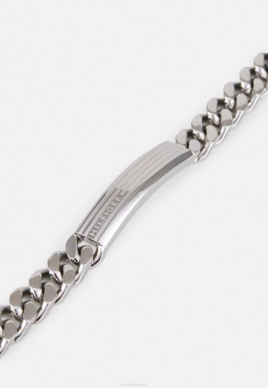 צמיד מזהה NX205418 בצבע כסף Tommy Hilfiger