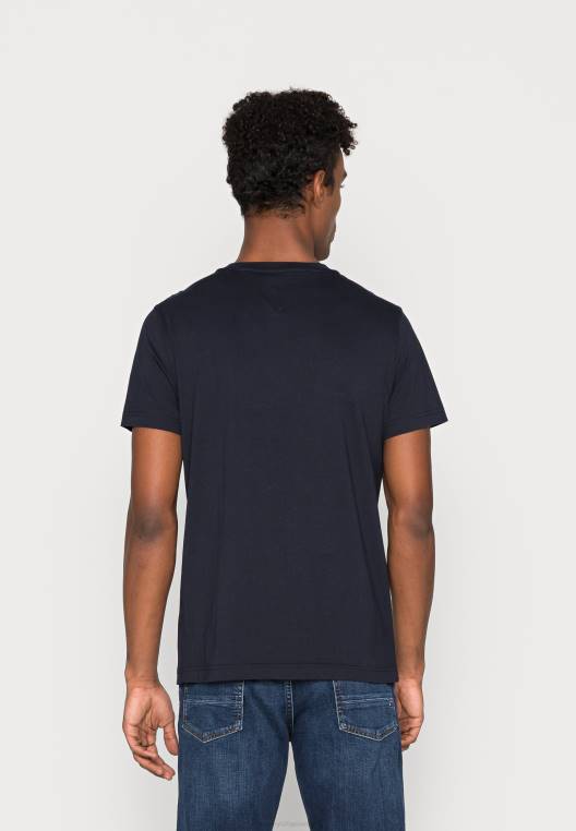 חולצת טי בהדפס דגל ליניארי NX205425 שמיים מדבריים Tommy Hilfiger