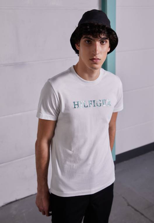 חולצת טריקו עם רקמה פרחונית בהדפס טי NX205429 ווי Tommy Hilfiger