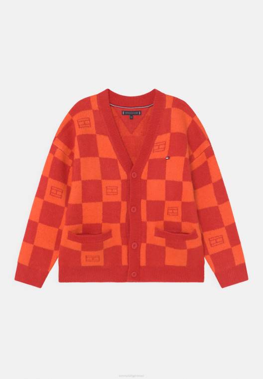 קרדיגן קרדיגן לוח דמקה NX205432 אָדוֹם Tommy Hilfiger