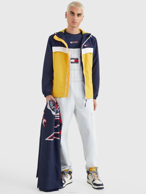 צעיף שמיכת מורשת NX20543 צי הדמדומים Tommy Hilfiger