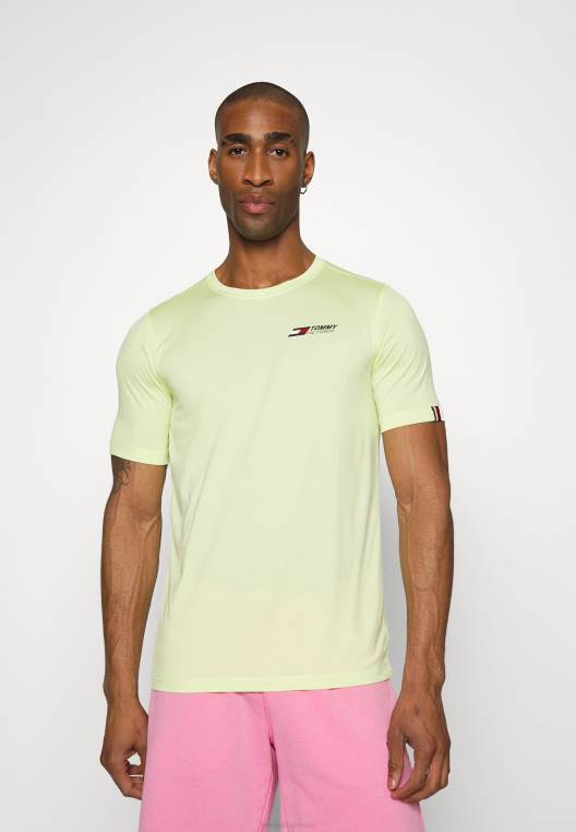 אימון חיוני חולצת טי ספורט לוגו גדול NX205446 הדרים חלביים Tommy Hilfiger