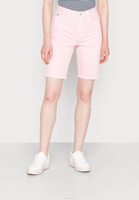 מכנסי ג'ינס ישרים קלאסיים NX205448 ורוד פסטל Tommy Hilfiger