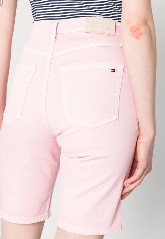 מכנסי ג'ינס ישרים קלאסיים NX205448 ורוד פסטל Tommy Hilfiger