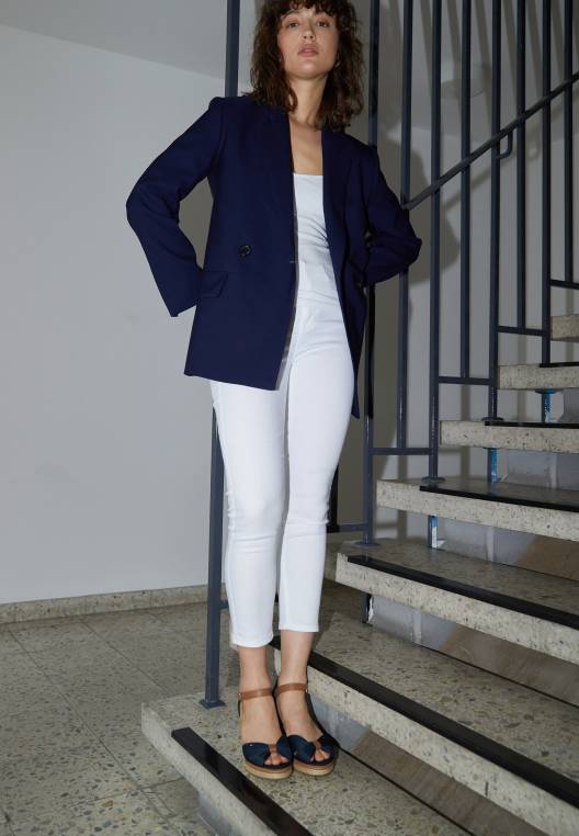 סנדלי פלטפורמה אייקוניים של אלבה NX205452 כחול כהה Tommy Hilfiger