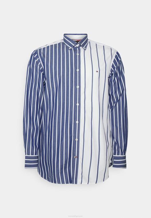 חולצה חוסמת פסי סיכה NX205462 כהה כהה/לבן אופטי Tommy Hilfiger