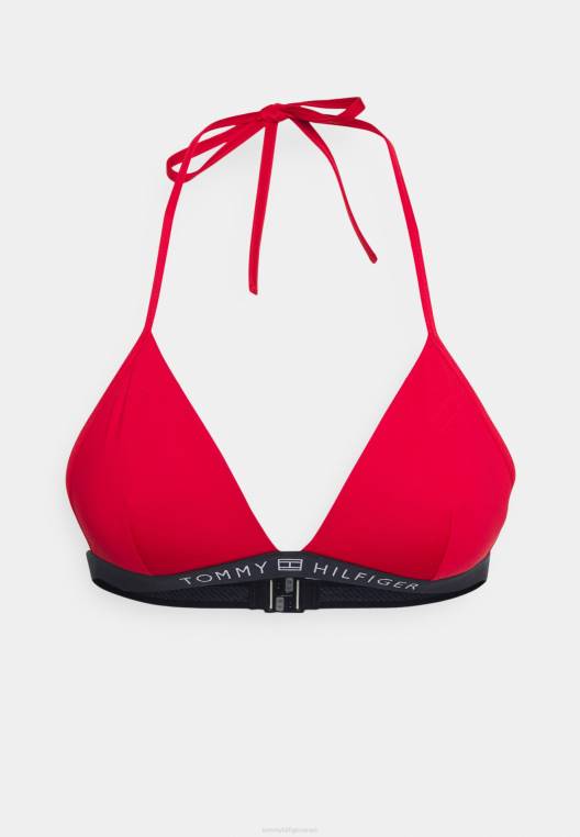 חולצת ביקיני קצף קבועה משולש NX205504 אדום ראשוני Tommy Hilfiger