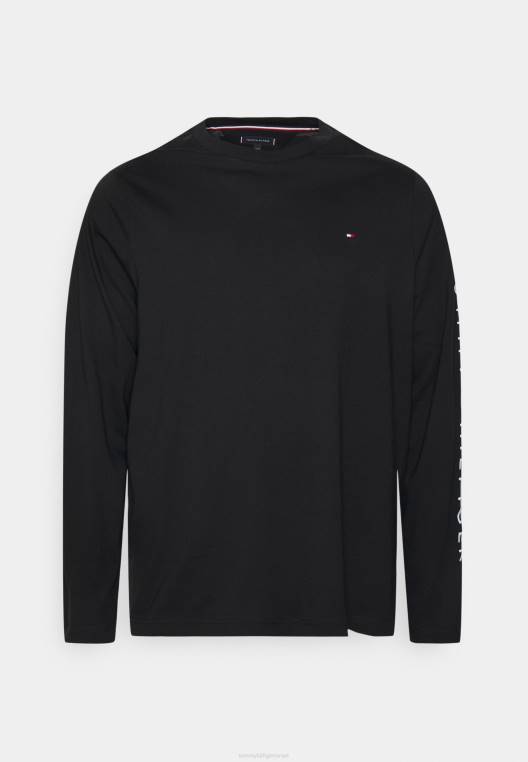 חולצה עם שרוולים ארוכים עם לוגו NX205509 שָׁחוֹר Tommy Hilfiger